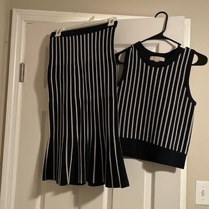 Michael Kors crop top and pencil skirt set